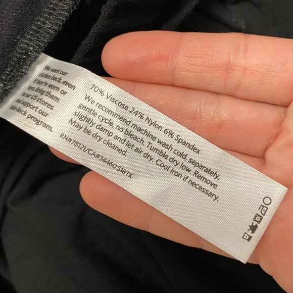 EILEEN Fisher Tie-Front Overlay Crop Pants Black Viscose Skirted Pull On - Picture 10 of 14